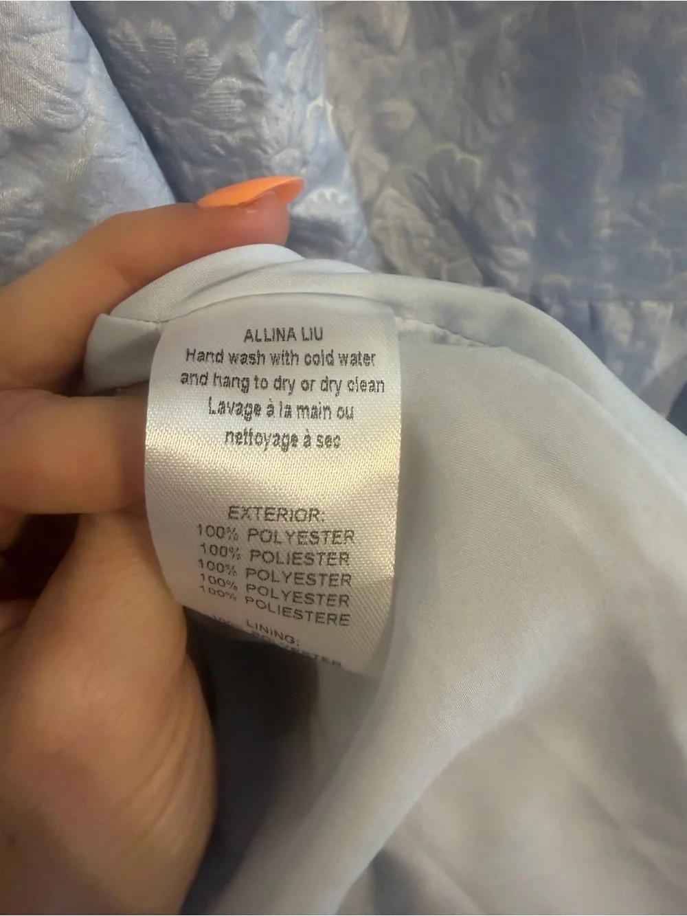 Allina Liu Edessa Jacquard Dress Size M - Picture 9 of 9